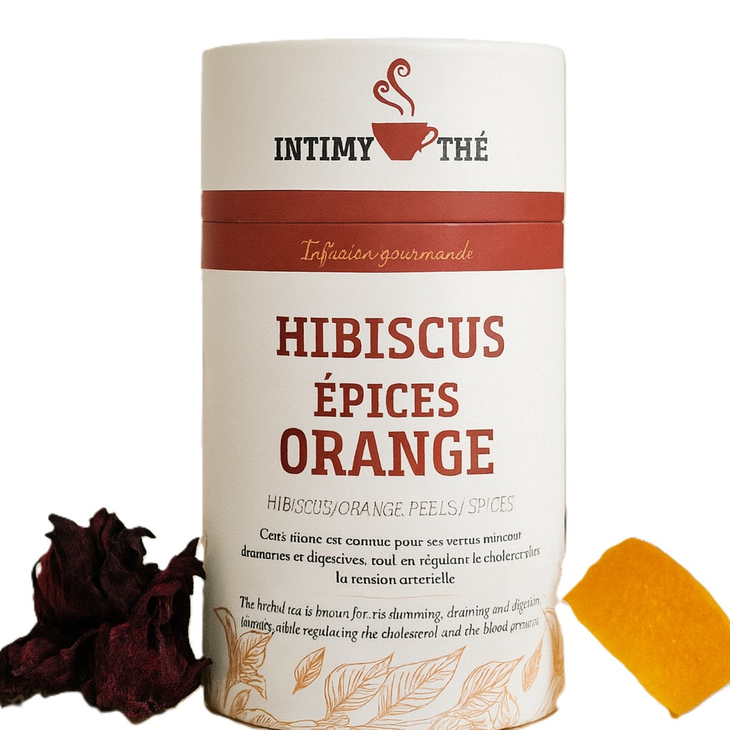 Tisane à l&#39;Hibiscus ,Epices et Orange - Intimythé